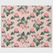 バラパターン ラッピングペーパー (フラット)