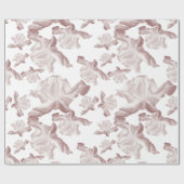 バラパターン ラッピングペーパー (フラット)