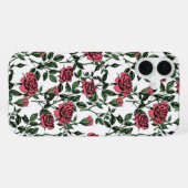 バラパターン iPhoneケース (裏面横)