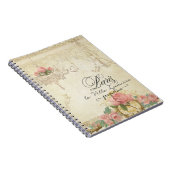 バラパリシャンデリアエレガントスクリプト名 ノートブック (右側)