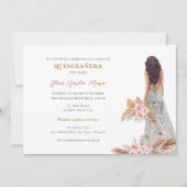 バラパンパエレガントスグラスドレスキンセアニェラ 招待状 (正面)