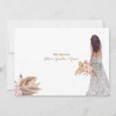 バラパンパエレガントスグラスドレスキンセアニェラ 招待状 (裏面)