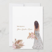 バラパンパエレガントスグラスドレスキンセアニェラ 招待状 (裏面)