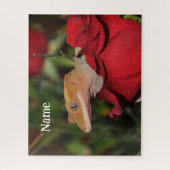 バラパーソナライズされたのトカゲ ジグソーパズル (縦)