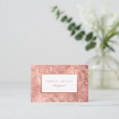 バラパーソナライズされたゴールドフォイルの名刺 名刺 (スタンド正面)