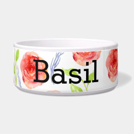 バラパーソナライズされたデザインのペットボウル ボウル