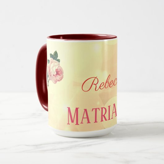 バラパーソナライズされた母系母系 マグカップ (正面左)