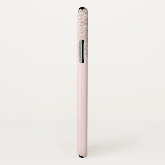 バラパーソナライズされた金ゴールドグリッターが新しいミセス·ブライド Case-Mate iPhoneケース (裏面/右)