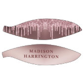 バラパーソナライズされた金ゴールドグリッタードリップスガールズ バスケットボール (パネル)