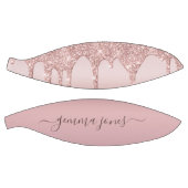 バラパーソナライズされた金ゴールドグリッタードリップスガールズ バスケットボール (パネル)