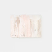 バラパーソナライズされた金ゴールドスプラッシュ効果Itメモの投稿 ポストイット (正面)