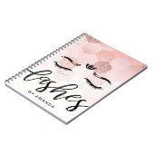 バラパーソナライズされた金ゴールドラッシュアポイントメント ノートブック (左側)