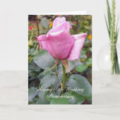バラパーソナライズされた60周年記念結婚カード カード (正面)
