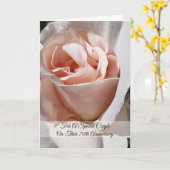 バラパーソナライズされた70結婚周年 カード (黄色い花)