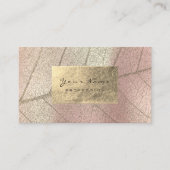 バラパール・セピア金箔ボタニカル繊細 名刺 (正面)