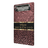 バラヒョウ皮膚パターン及びバラグリッター ミニクリップボード (アングル2)