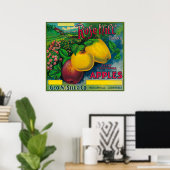 バラヒルアップルCrate LabelWatsonville, CA ポスター (ホームオフィス)