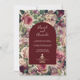 バラビクトリアンとブルゴーニュ・アーチ 招待状