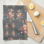 バラビクトリアンとリリー キッチンタオル (四つ折り)