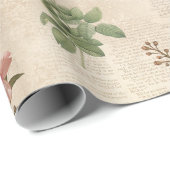 バラビクトリアンと文字エフェメラ ラッピングペーパー (ロールコーナー)