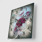 バラビクトリアンエフェラ スクエア壁時計 (傾斜)