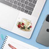 バラビクトリアンカットステッカー付きカスタムティーカップ シール (ノートパソコンとiPhone)