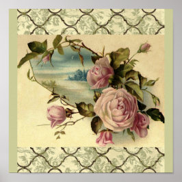 バラビクトリアンガーデンゲートバイザシーポスター ポスター