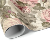 バラビクトリアンフローラエフェメラデクページ ラッピングペーパー (ロールコーナー)