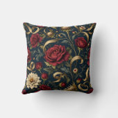 バラビクトリアン及びアザミエレガント模様 クッション (裏面)