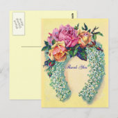 バラビクトリアン感謝はがき ポストカード (正面/裏面)