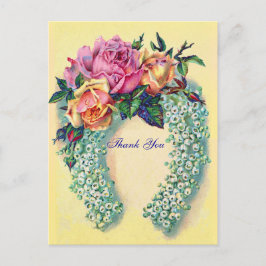 バラビクトリアン感謝はがき ポストカード