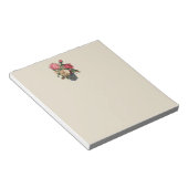 バラビクトリアン花フローラバラ花束 ノートパッド (アングル)