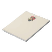 バラビクトリアン花フローラバラ花束 ノートパッド (回転)