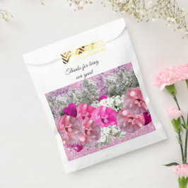 バラピフェイクンクグリッターブーケフリットバッグ フェイバーバッグ