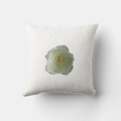 バラピローズホワイトローズピローズフラワーデコール クッション (裏面)