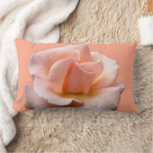 バラピローパーソナライズされたピーチワイルドバラピロー ランバークッション (ブランケット)