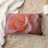 バラピローパーソナライズされたピーチワイルドバラピロー ランバークッション (ブランケット)