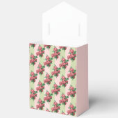 バラピンクとグリーンのストライプお気に入り フェイバーボックス (見開き)