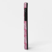 バラピンクとホワイトのフローラルダマスク Case-Mate iPhoneケース (裏面/左)