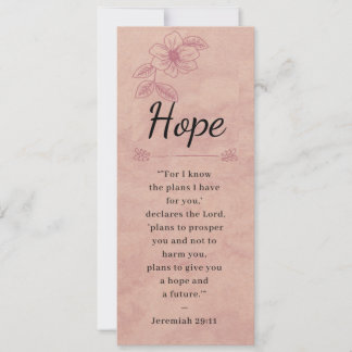 バラピンクのフローラエレガントバイブル – Hope – ブックマーク