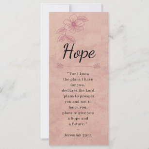 バラピンクのフローラエレガントバイブル – Hope – ブックマーク