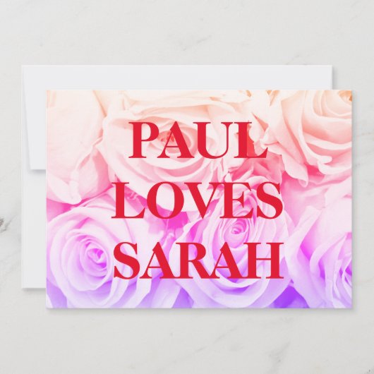 バラピンクの花束ブーケ、背景 シーズンカード (正面)