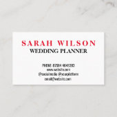 バラピンクの花束ブーケ、背景 名刺 (裏面)