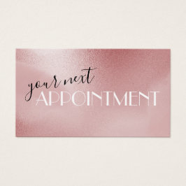 バラピンクアポイントメントカード