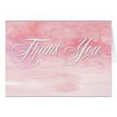 バラピンクウォーターカラーポピーありがとう結婚。 (正面横)