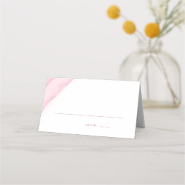 バラピンクウォーター結婚カラーの護衛/ プレイスカード