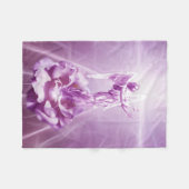 バラピンクエンジェル愛の炎 フリースブランケット (正面(横))