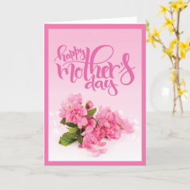 バラピンクカーネーション | HAPPY MOTHER'S DAY カード