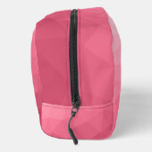 バラピンクグラデーション幾何メッシュパターンモノグラム ドップキット (右)