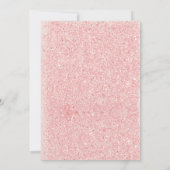バラピンクグリッターエレガントスウィート16 招待状 (裏面)